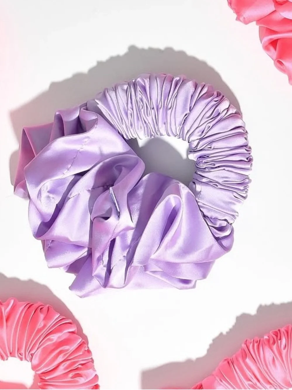 The Sleepy Tie Hair Scrunchie Size Small in Dream Special Edition Lilac Lavender - Picture 2 of 6